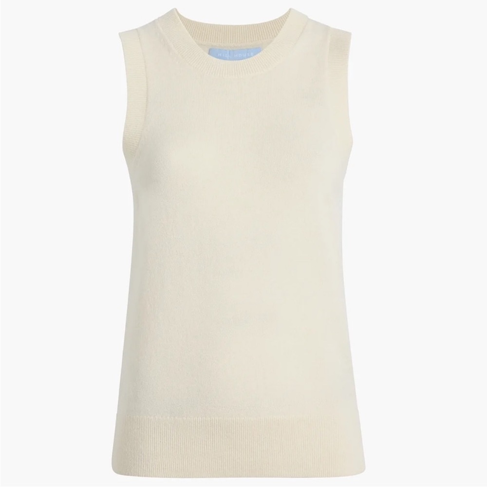 Hill House Audrey Sweater Tank Top in Crème (size M, NWT)